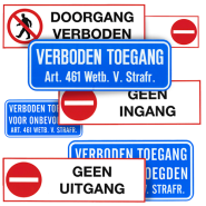 VEILIGHEIDSSTICKERS Verbodsstickers