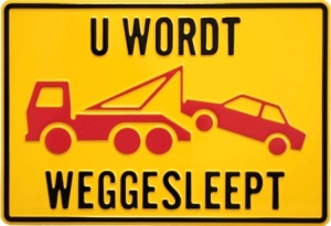 Productafbeelding Wegsleepregeling Bord large