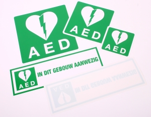 Productafbeelding AED Stickers large