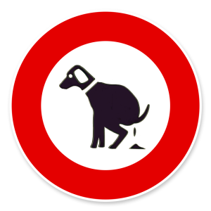 Productafbeelding Hondenpoep Bord large
