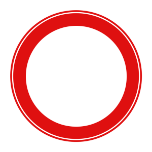 Productafbeelding Verkeersbord Beide Richtingen Gesloten large