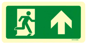 Productafbeelding Rechtdoor Bord Nooduitgang large