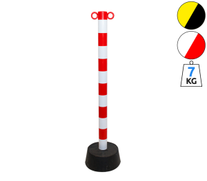 Productafbeelding Kettingpaal Rood-Wit 7 kg Voet large