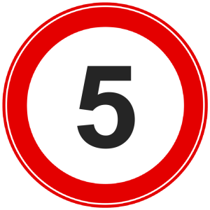 Productafbeelding Snelheidsbord 5 km large