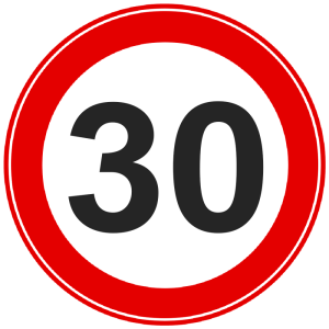 Productafbeelding Snelheidsbord 30 km large