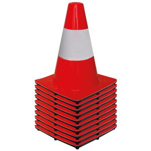 Productafbeelding Verkeerskegels 30 cm PVC large