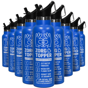 Productafbeelding ZorgTopper Drinkfles Blauw 25 stuks large