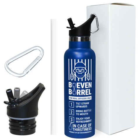 Productafbeelding Boeven Borrel Drinkfles Blauw small 1