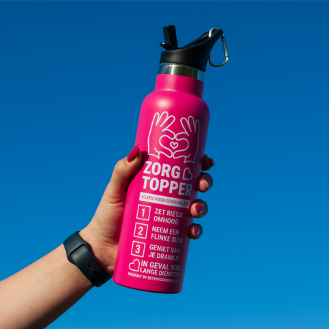 Productafbeelding ZorgTopper Drinkfles Roze small 4