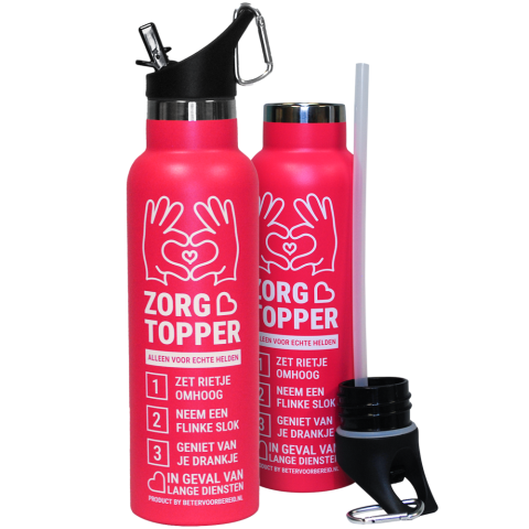 Productafbeelding ZorgTopper Drinkfles Roze 12 stuks small 1