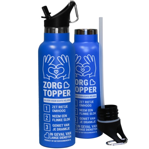 Productafbeelding ZorgTopper Drinkfles Blauw 12 stuks small 1