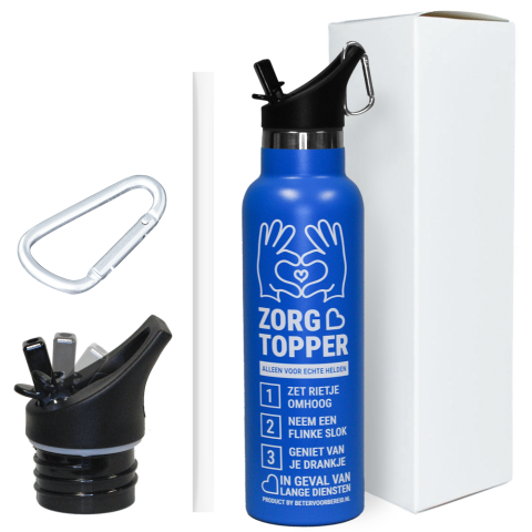 Productafbeelding ZorgTopper Drinkfles Blauw 50 stuks small 2